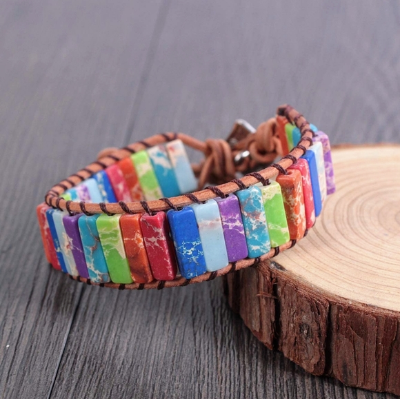 New Bohemian Vegan Chakra Healing Balance Bracelet - Picture 2 of 7